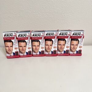 Just For Men Easy Comb-In Color A-50 Darkest Brown Lot of 6 NEW